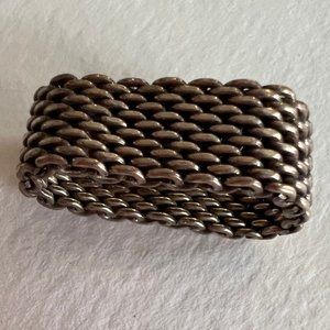 Tiffany & Co Vintage chain link ring sterling silver 925. Size 7
